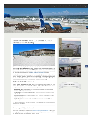 Vacation Rentals Near Gulf Shores AL