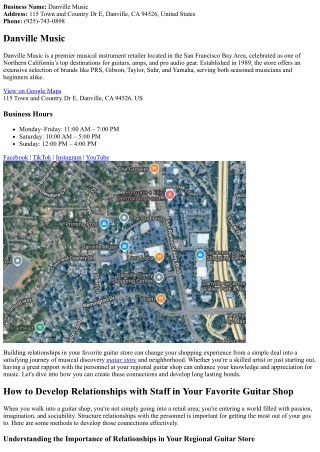 How to Construct Relationships with Staff in Your Favorite Guitar Store