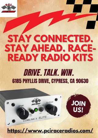Stay Connected and Race-Ready with PCI Race Radios