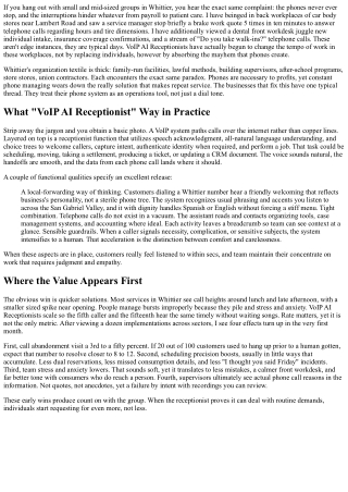 How Whittier Business Elevate Customer Support with VoIP AI Receptionists