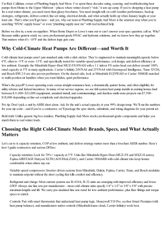 HVAC Supply House: Heat Pump Essentials for Cold Climates