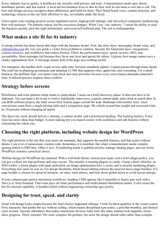 Website Deign and Development Solutions for Any Industry