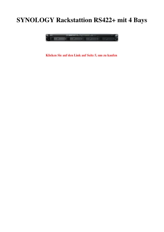 3027 SYNOLOGY Rackstattion RS422  mit 4 Bays