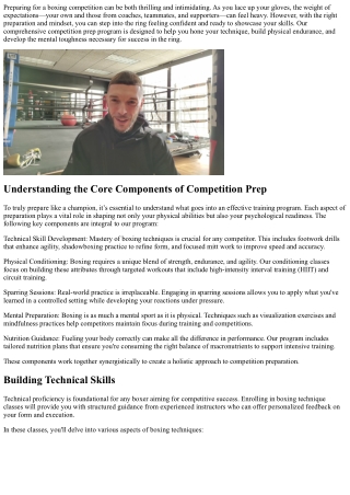 Prepare Like a Champion with Our Comprehensive Competition Prep Program!