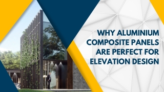 aluminium composite panel elevation