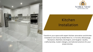 Kitchen Installation in Markham