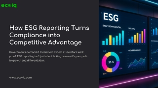 How an ESG Reporting Tool Turns Compliance into a Competitive Advantage