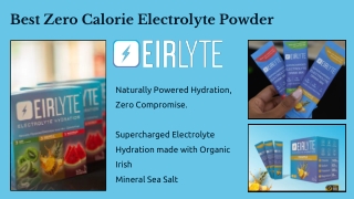 Best Zero Calorie Electrolyte Powder