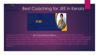 Starmount best entrance coaching centre in kerala