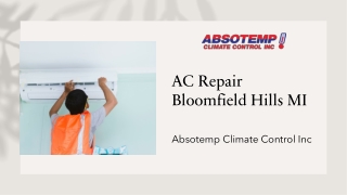 AC Repair Bloomfield Hills MI