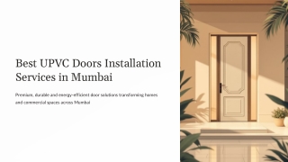Best UPVC Doors Installation Services in Mumbai – TheGreenFortune