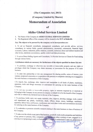 Akiko Global Services Limited