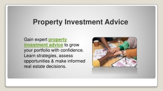 Property Investment Advice