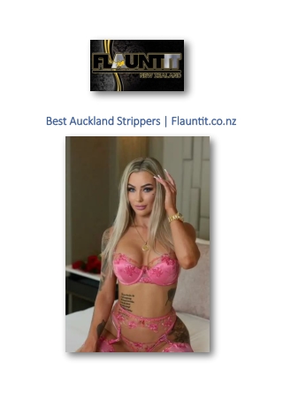 Best Auckland Strippers | Flauntit.co.nz