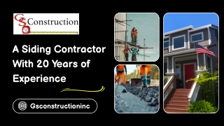 Residential Siding Installation Santa Cruz County - GS Construction Inc.