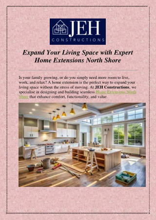 Expand Your Living Space with Expert Home Extensions North Shore