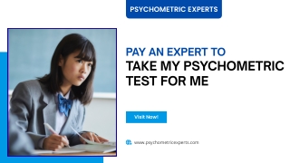 Pay an Expert to Take My Psychometric Test for Me