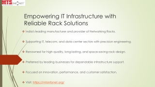 Empowering IT Infrastructure with Reliable Rack Solutions