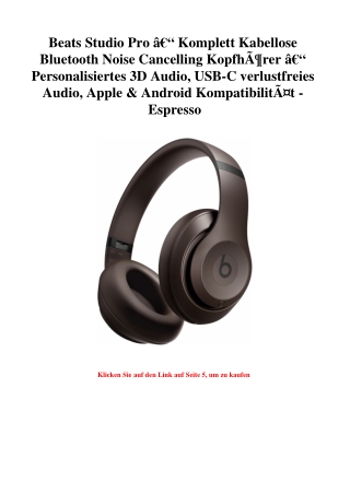 9297 Beats Studio Pro Ã¢Â€Â“ Komplett Kabellose Bluetooth Noise Cancelling KopfhÃƒÂ¶rer Ã¢Â€Â“ Personali