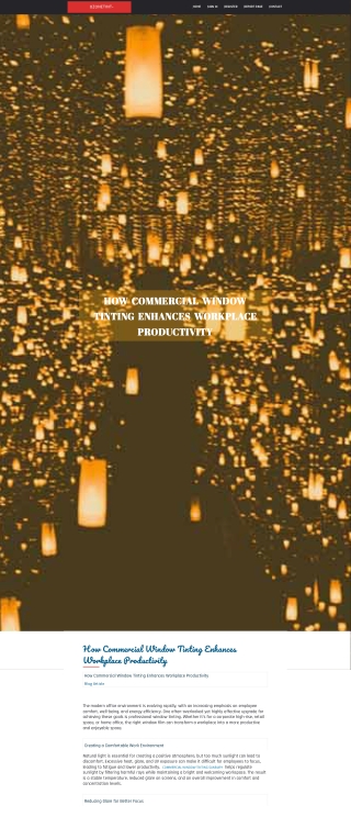 How Commercial Window Tinting Enhances Workplace Productivity