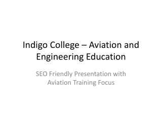 Indigo College – Empowering Education for a Bright Future