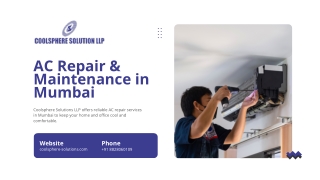 CoolsphereSolutions - AC Repair & Maintenance in Mumbai