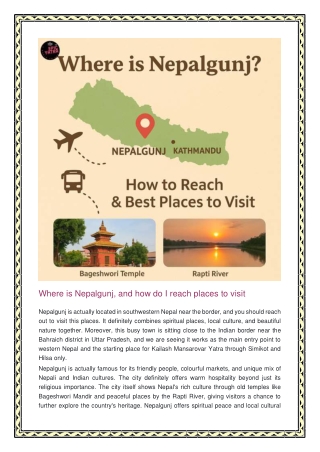 Where is Nepalgunj and how to reach and places to visit