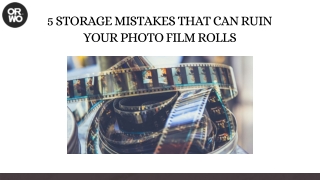 5 Storage Mistakes That Can Ruin Your Photo Film Rolls