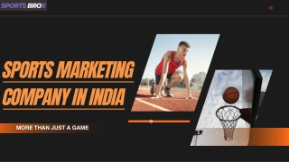 SportsBrox: Sports Marketing for Sports Companies in India
