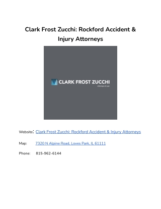 What to Expect When Working with a Rockford Personal Injury Attorney