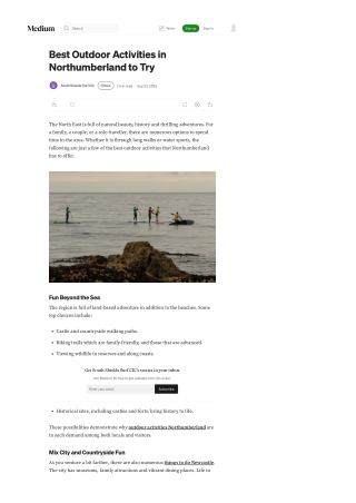 Best Outdoor Activities in Northumberland to Try