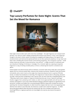 Top Luxury Perfumes for Date Night_ Scents That Set the Mood for Romance