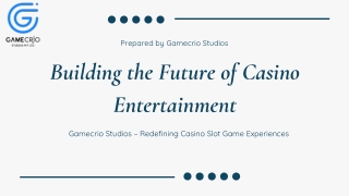 Building the future of casino entertainment-gamecrio-studios