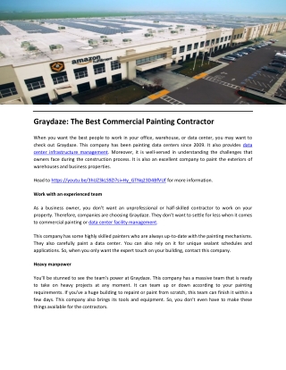 Graydaze The Best Commercial Painting Contractor