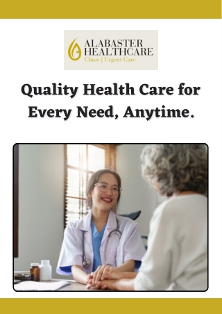 Primary Care Services in Minneapolis - Alabaster Healthcare