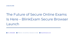 BlinkExam Secure Browser Launch