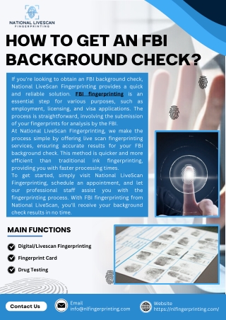 How to Get an FBI Background Check?