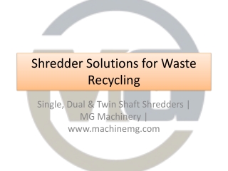 Shredder Crusher Production Line For Hard Plastic Waste