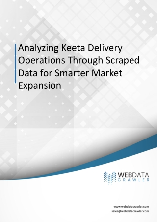 Analyzing Keeta Delivery Operations Through Scraped Data