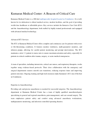 ICU & ANAESTHESIOLOGY - pdf Doc