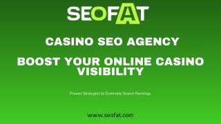 Elevate Your Casino Brand with SEO Expertise