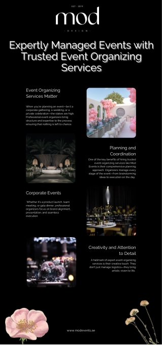 Expertly Managed Events with Trusted Event Organizing Services