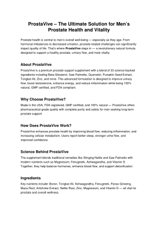 ProstaVive
