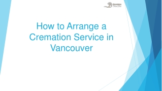How to Arrange a Cremation Service in Vancouver