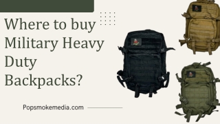 Where to buy best heavy duty military backpacks