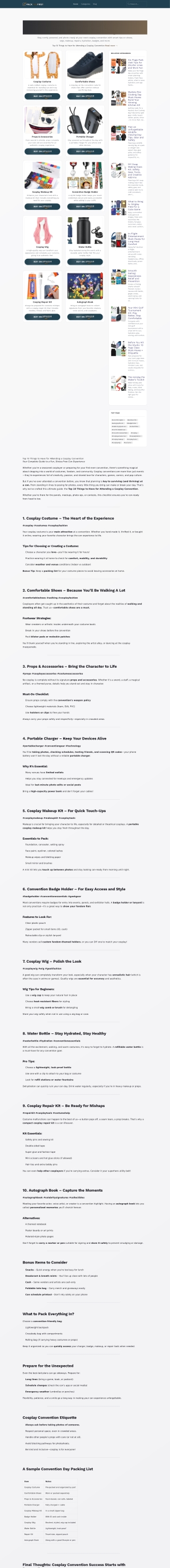 Cosplay Convention Must-Haves for a Fun, Stress-Free Day