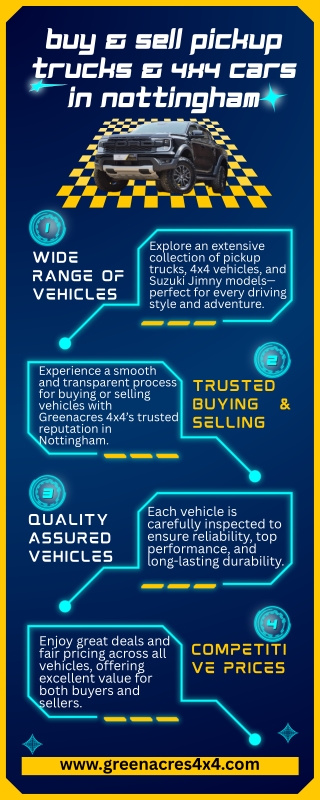 Buy & Sell Pickup Trucks, 4x4 Cars & Suzuki Jimny in Nottingham