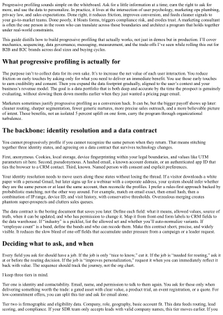 The Marketing Consultant’s Guide to Progressive Profiling