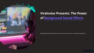 Background Sound Effects for Videos to Enhance Audio Quality