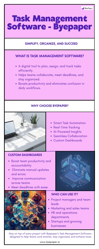 Simplify Workflows and Boost Productivity with Task Management Software